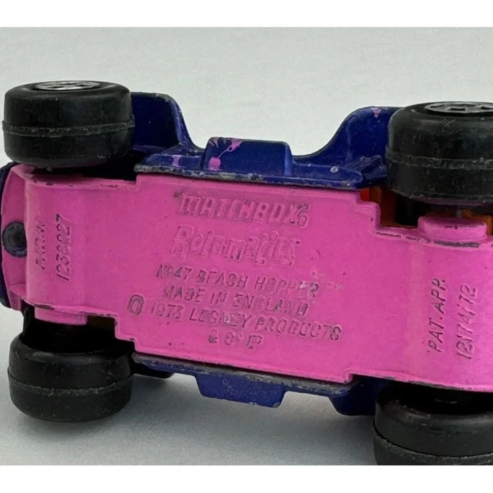 Vtg 1973 Matchbox Rolamatics No 47 Beach Hopper Purple Pink Splatter‎ Lesney